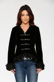 30100 Gloria Jacket in Black Velvet