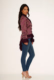 0919 Purple Victorian Tailed Jacket