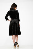 20110 Black Diamond Velet Swing Dress