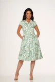 20550 Green Paisley Swing Dress