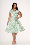 20550 Green Paisley Swing Dress