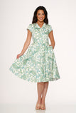 20550 Green Paisley Swing Dress