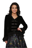 30100 Gloria Jacket in Black Velvet