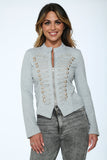 C6169 Grey Military Jacket