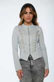 C6169 Grey Military Jacket