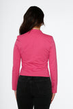 C6169 Hot Pink Military Jacket